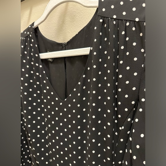 Talbots Ditsy Dot Fit & Flare Dress - Picture 6 of 14